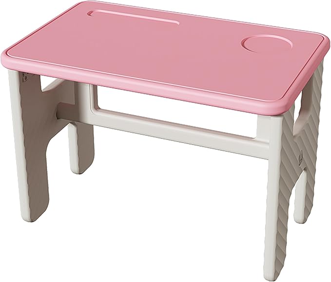 UNICOO Kids Folding Table, Toddler Activity Table for Study, Snack, Art Craft and Play, Portable Plastic Children's Table for Small Spaces, Home and Playroom