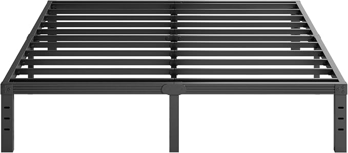 Furnitui 14 Inch High Platform King Bed Frame, Metal King Bed Frame No Box Spring Needed, Easy to Install, Noise Free, Sturdy