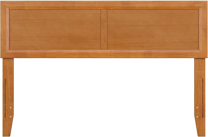 AFI, Sophia Adjustable Modern Full Wood Headboard, Light Toffee