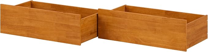 AFI Twin/Full Under Bed Storage Drawers (Set of 2), Light Toffee
