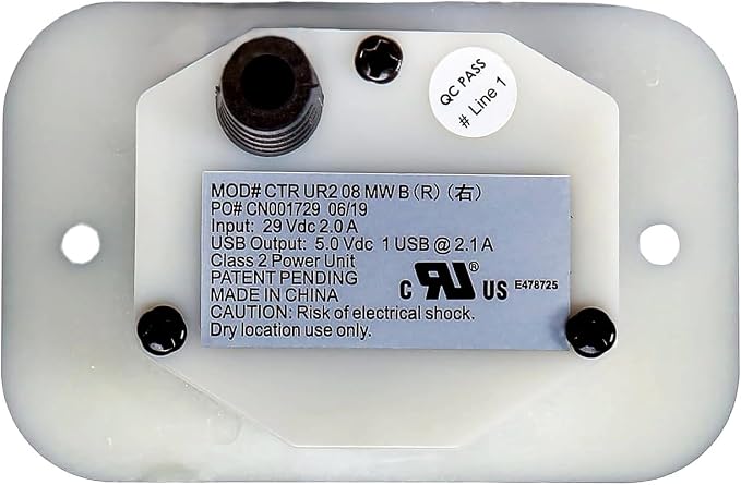 Recliner Remote Replacement Model CTR UR2 08 MW BR | for Raffel Systems 5 Button 2 and 5 Pin Hand Control 2 Pin Female Connectors 5 Pin Male Connectors