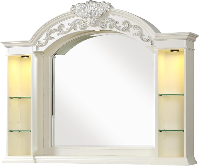 First of a Kind Platinum White King 5 Piece Bedroom Set