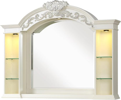 First of a Kind Platinum White King 5 Piece Bedroom Set