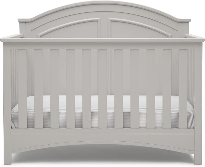 Delta Children Perry 6-in-1 Convertible Crib - Greenguard Gold Certified, Moonstruck Grey