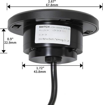 Okin Recliner Replacement Parts, 2 Button Round Hand Control Handset 5 pin Plug, Lift Chair Control Replacement for Power Recliner Chair, Electric Recliner, Sofa Reclinable