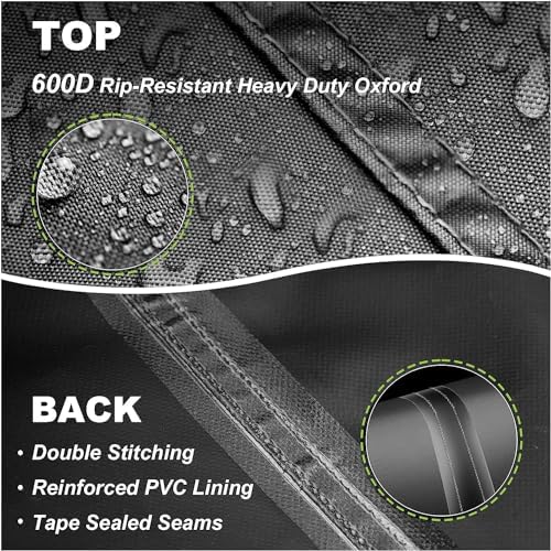 Porch Swing Cover Water-Resistant 600D Oxford Hanging Outdoor Swing Cover All Weather Protected Swing Covers for Outdoor Furniture (Black, 600D A-Frame 72L x 55W x 67H Inch)