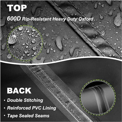 Porch Swing Cover Water-Resistant 600D Oxford Hanging Outdoor Swing Cover All Weather Protected Swing Covers for Outdoor Furniture (Black, 600D A-Frame 72L x 55W x 67H Inch)