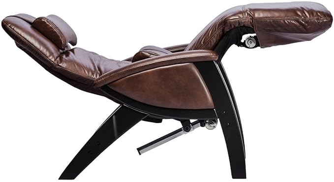Svago ZGR Plus SV-395 Dual Power Infinite Position Zero Anti Gravity Recliner Chair with Heat and Massage - Chestnut Faux Leather