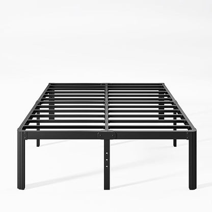16 Inch High Heavy Duty Full Size Bed Frame Metal, Platform Bed Frame Full Size No Box Spring Needed, Noise Free, Easy Assembly, Black