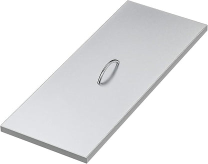 Stanbroil Fire Pit Burner Pan Cover 33" x 13", Fits 30 x10 Inches Drop-in Burner Pan, Stainless Steel