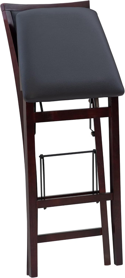 Linon Keira Pad Back Folding Bar Stool