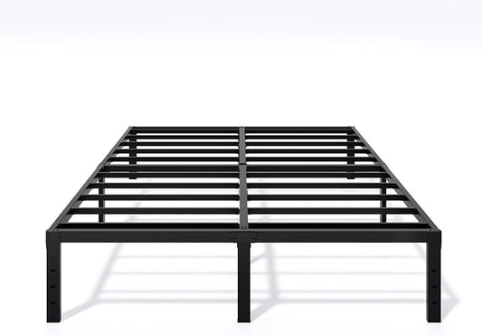 LUMUNANCE Metal Bed Frame King Size - 14 Inch Heavy-Duty King Platform Bed Frame No Box Spring Needed, Easy Assembly, Noise-Free, Sturdy Mattress Foundation, Underbed Storage Space