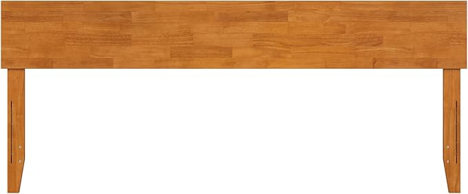 AFI, Orlando King Adjustable Modern Solid Wood Panel Headboard, Light Toffee