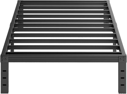 Furnitui 12 Inch High Metal Twin XL Bed Frames, Platform Twin XL Bed Frame No Box Spring Needed, Easy Assembly, Noise Free, Sturdy, Black
