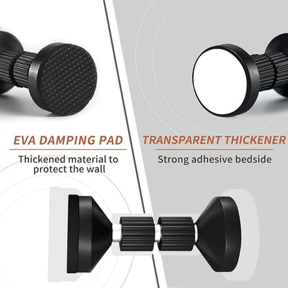dadop Adjustable Threaded Bed Frame Anti-Shake Tool for Bed, Headboard Stoppers, Bedside Headboards Prevent loosening Anti-Shake Fixer, Easy Install (4pcs White Upgrade Version, 40-100mm)