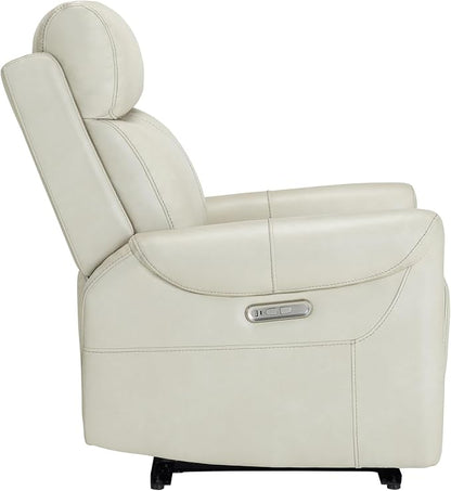 KISLOT Leather Recliner Chair for Adults Wall Hugger RV Recliner with USB Charging Ports Electric Power Reclining Sofa for Living Room Home Theater Seating Bedroom