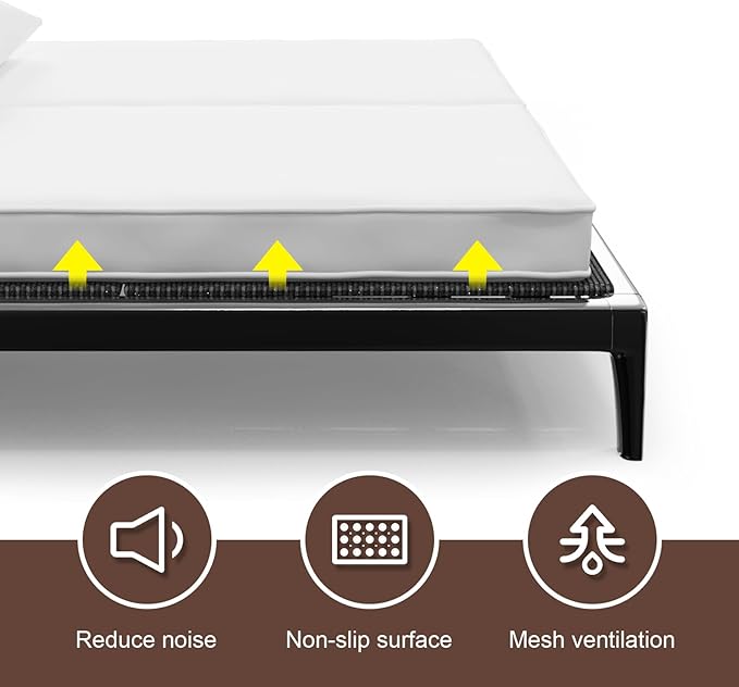 Breathable, Noise Minimizing, Moisture Resistant Bunkieboards,Low Profile Bed Support,Large Double Bed 10mm Bunkie Board, Queen Size 80x60'' ﻿