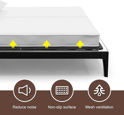 Breathable, Noise Minimizing, Moisture Resistant Bunkieboards,Low Profile Bed Support,Large Double Bed 10mm Bunkie Board, Queen Size 80x60'' ﻿