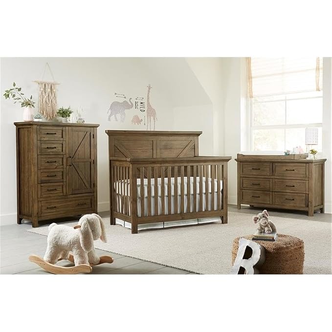 Westwood Design Westfield Traditional 4 in 1 Convertible Crib Harvest Brown