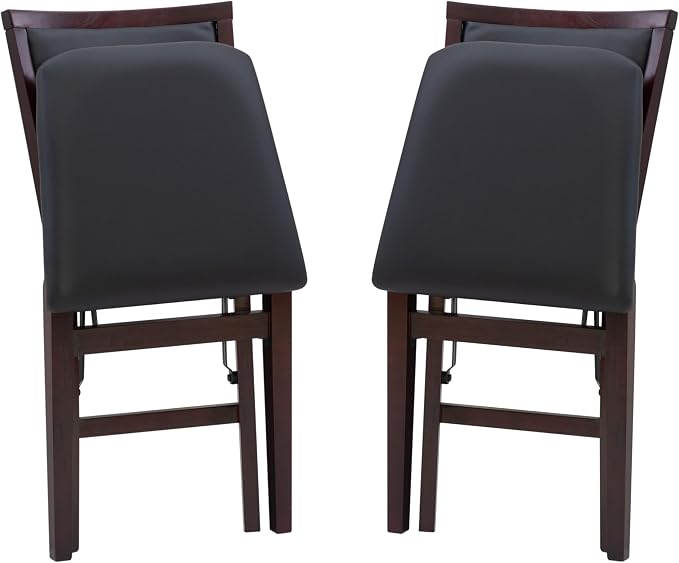 Linon Keira Pad Folding Chair, Set of 2, Engineered Wood