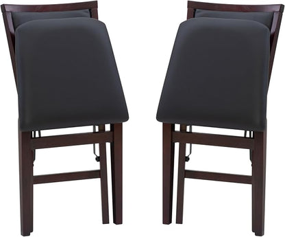 Linon Keira Pad Folding Chair, Set of 2, Engineered Wood