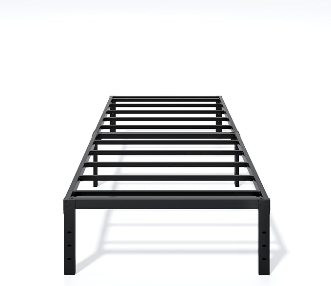 LUMUNANCE Metal Bed Frame Twin XL Size - 14 Inch Heavy-Duty Twin XL Platform Bed Frame No Box Spring Needed, Easy Assembly, Noise-Free, Sturdy Mattress Foundation, Underbed Storage Space