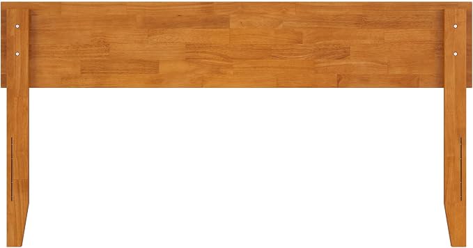 AFI, Orlando Queen Adjustable Modern Solid Wood Panel Headboard, Light Toffee