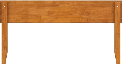 AFI, Orlando Queen Adjustable Modern Solid Wood Panel Headboard, Light Toffee