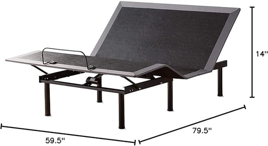 Lucid® L150 Adjustable Bed Frame – Head & Foot – Wireless Remote, Queen