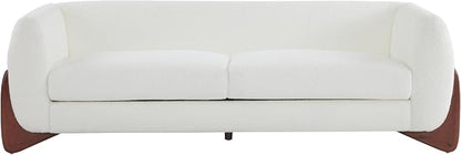 Christopher Knight Home Almad 2 Pieces Sofa Couch Set, Cozy 3-Seater Sofa and Loveseat for Living Room, Upholstered Couch Chair, Soft Seating Lounge Sofa with Wood Frame, Fabric, Beige