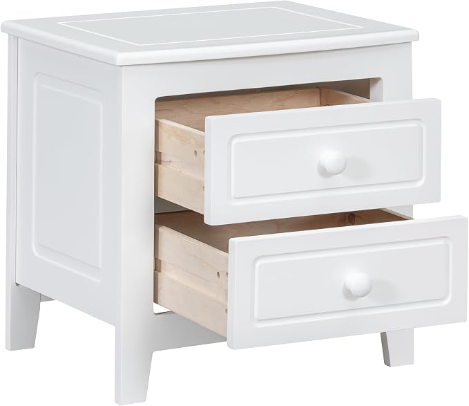 Harper & Bright Designs Bedroom Set Furniture, 3-Pieces Bedroom Sets, Queen Size Wood Platform Bed and 2 Nightstands, White