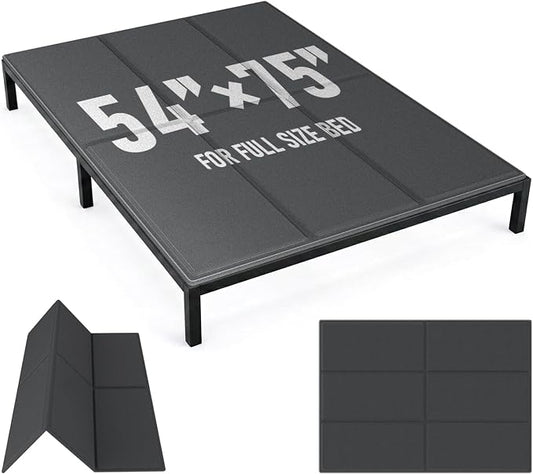Bunkie Board Full Size (54x75''), 10mm Bed Boards for Under Mattress, Breathable, Noise Minimizing, Moisture Resistant Bunkieboards, Heavy Duty Bed Support Board for Platform & Slatted Frames