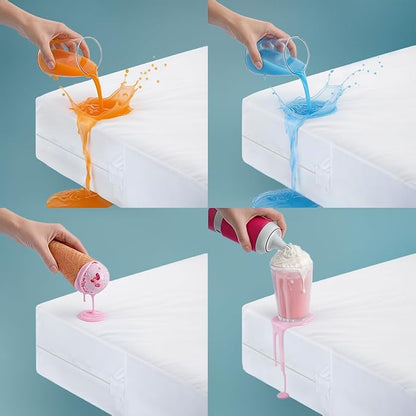 Utopia Bedding Crib Mattress Protector Zippered, 100% Waterproof Bed Bug and Dust Mite Proof Mattress Encasement, Absorbent 6 Sided Mattress Cover