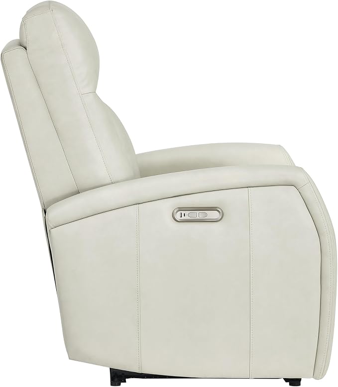 KISLOT Wall Hugger Power Recliner Chair with USB & Type-C Ports Faux Leather Recliner 135° Reclining Small Space Electric Sofa for RV Living Room Bedroom
