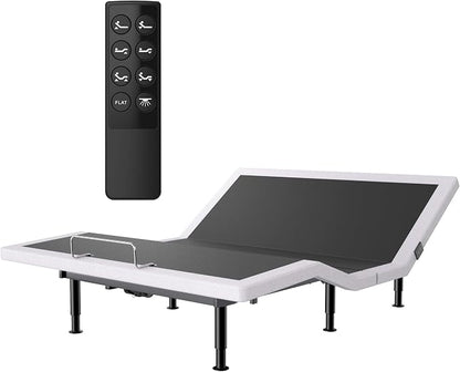 Full Adjustable Bed Frame, Wireless Remote, USB Port, Head & Foot Incline, Underbed Lighting, Heavy Duty Electric Platform, Zero Gravity Mode, Quiet Motor, Easy Assembly