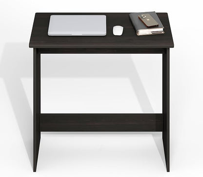 Furinno Simplistic 31-in Black Computer Desk with Drawers, Black Espresso | Small Office Desk, Rectangular Home Office Desk, Gaming Desk for Home Office, Bedroom, Study Room