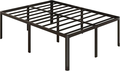 Yicensen 20 Inch Queen Bed Frame Rounded Corner Legs Platform Bed Frame Queen Size, Heavy Duty Easy Assembly, Noise Free, No Box Spring Needed, Black.