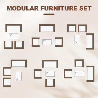4 Piece Outdoor Patio Furniture Set, All-Weather Gray Wicker Rattan Conversation Set with Cushions, Loveseat, Chairs & Coffee Table for Porch, Backyard & Balcony