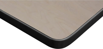 Romig Pillar 48" x 24" Training Table- Maple/Grey Base