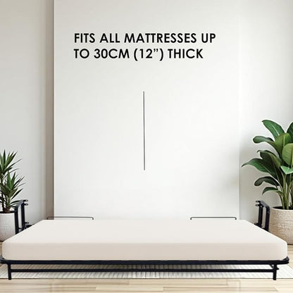 Horizontal Murphy Bed Kit, King Size, 76 x 80 inches, Hidden Wall Bed