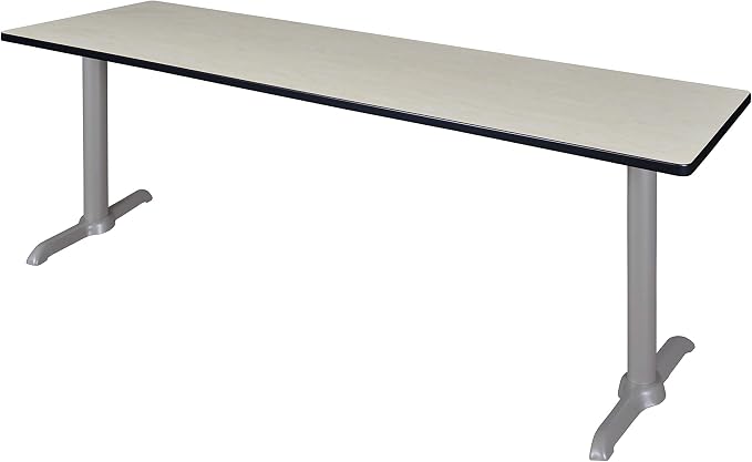 Romig Pillar 84" x 24" Training Table- Maple/Grey Base