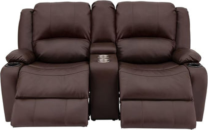 RecPro Charles 67" RV Wall Hugger Reclining Sofa | Mahogany