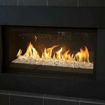 Onlyfire 10 lbs Fire Glass Rocks 1/2 Inch, Reflective Tempered Glass for Propane Fire Pit & Gas Fireplace, High Luster Firepit Glass Stones for Fire Table, Gold (Multicolor Options Available)