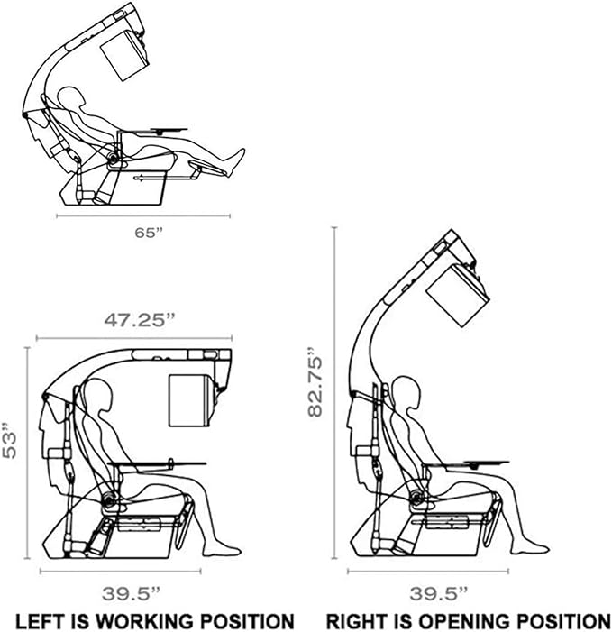 Multi -Screen Encoding Cabin Workstation Office Cockpit Gaming Station Video Gaming Chair Computer Table