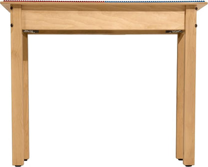 Contender Time-2-Play Kids Activity Play Table, Compatible with Lego Bricks, Extra Sturdy Birch Plywood, 35" W X 15.5" D, Red & Blue, 20" Legs for Ages 4-7