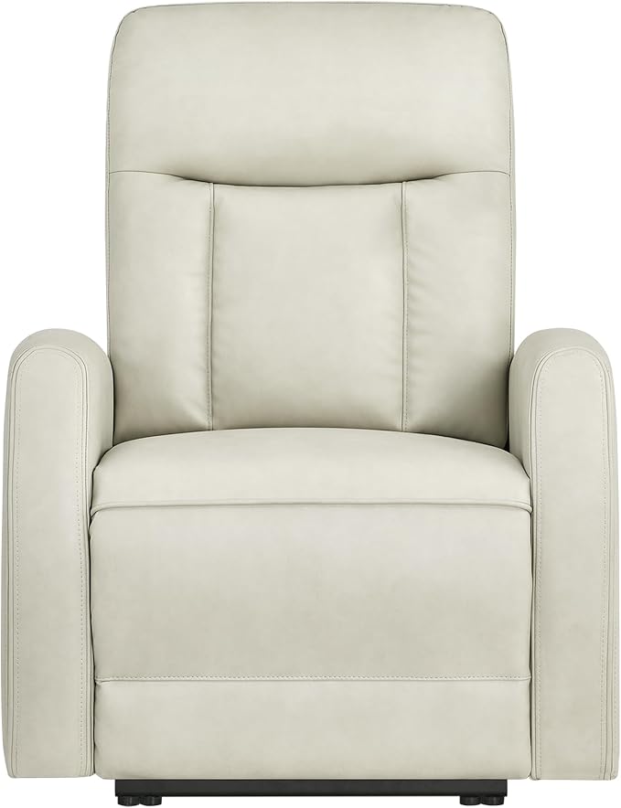 KISLOT Wall Hugger Power Recliner Chair with USB & Type-C Ports Faux Leather Recliner 135° Reclining Small Space Electric Sofa for RV Living Room Bedroom