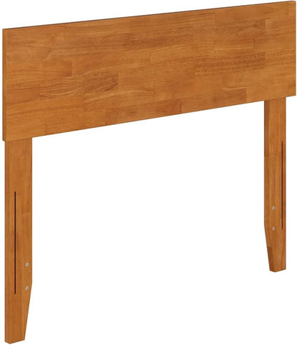 AFI, Orlando Twin Adjustable Modern Solid Wood Panel Headboard, Light Toffee