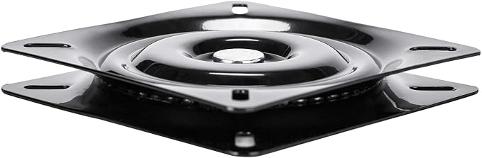 6.25 Inch Heavy Duty 360 Degree Bar Stool Swivel Replacement Seat Swivel Base Barstool Swivel Plate-for Recliner Chair, Barstools,Chair, Ball Bearing Swivel Boat Seat Or Van Pilot Seat.