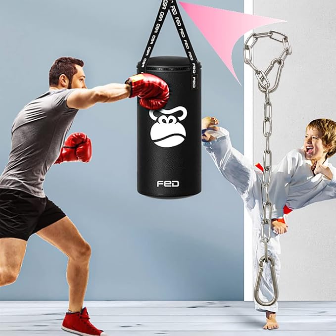 Heavy Duty Stainless Steel Chain 550LB Capacity for Punching Bags Hanging Chair Hammocks Swing Trapeze Yoga