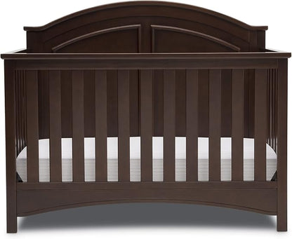 Delta Children Perry 6-in-1 Convertible Crib - Greenguard Gold Certified, Walnut Espresso